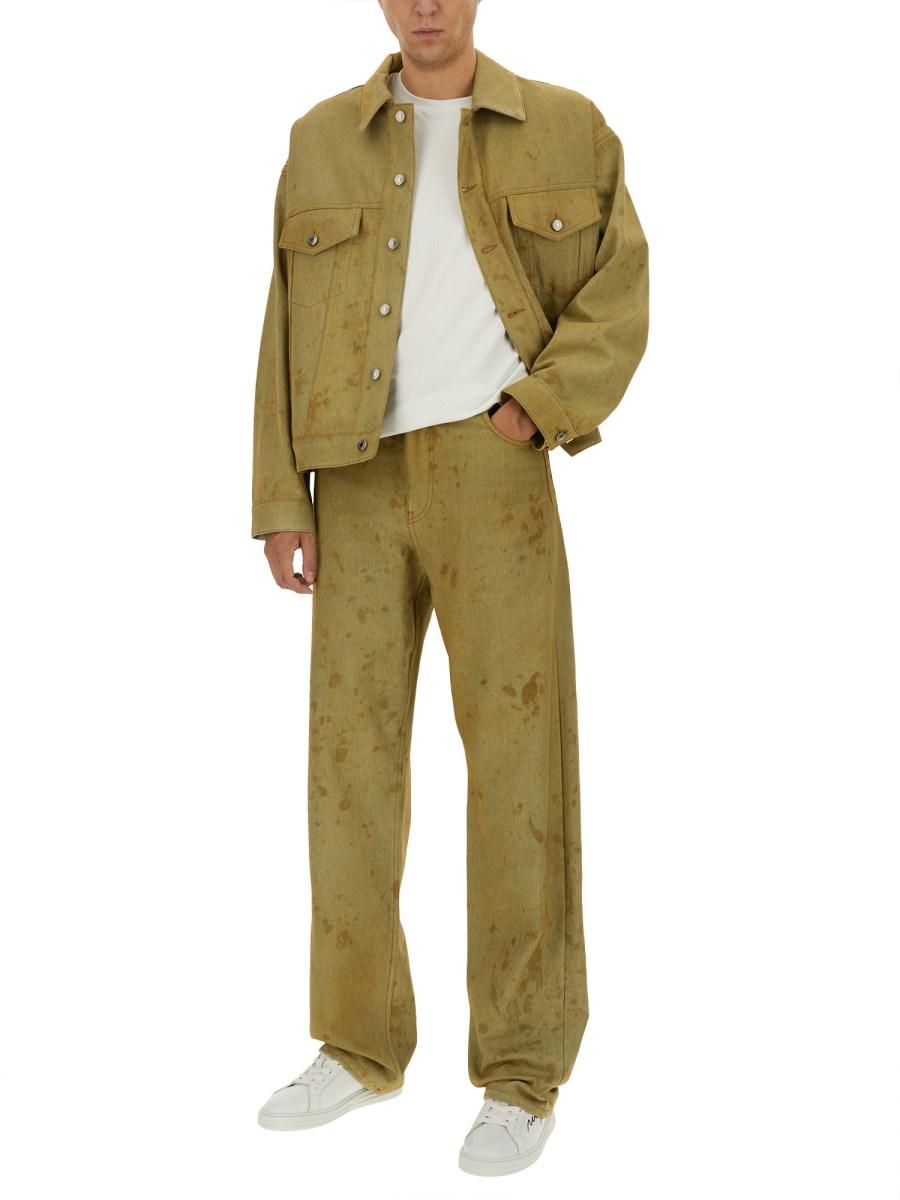 MSGM PANTALONE IN DENIM DI COTONE