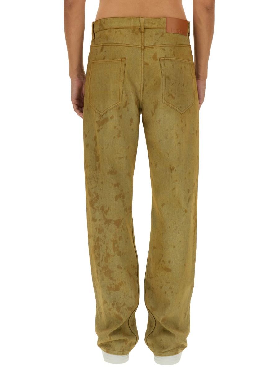 MSGM PANTALONE IN DENIM DI COTONE