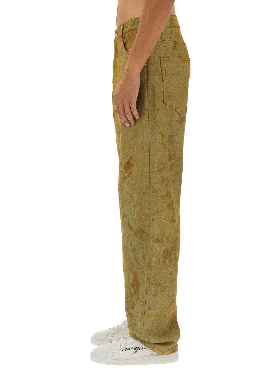 MSGM PANTALONE IN DENIM DI COTONE