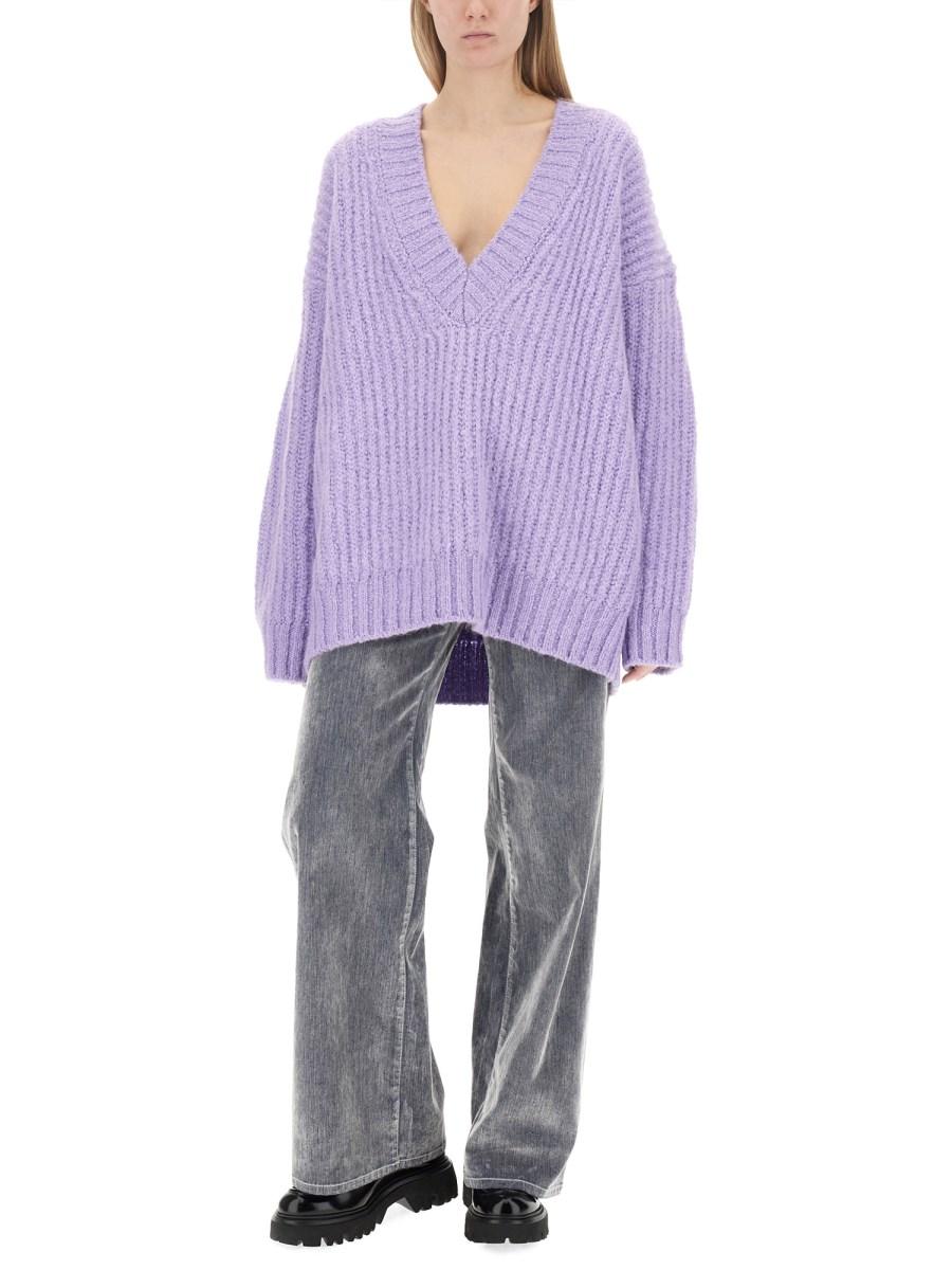 MSGM PANTALONE IN DENIM DI VELLUTO