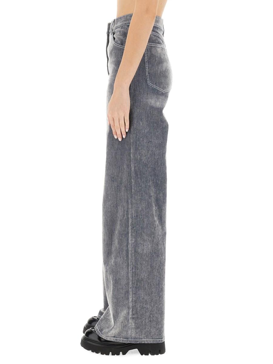 MSGM PANTALONE IN DENIM DI VELLUTO