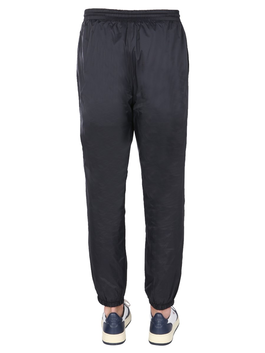 MSGM PANTALONE JOGGING IN NYLON CON STAMPA LOGO