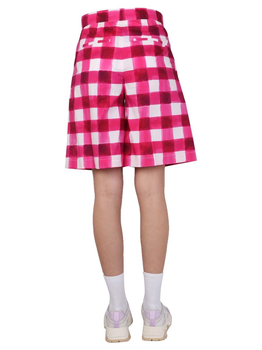 MSGM SHORTS "CHECK" CON MOTIVO A QUADRI