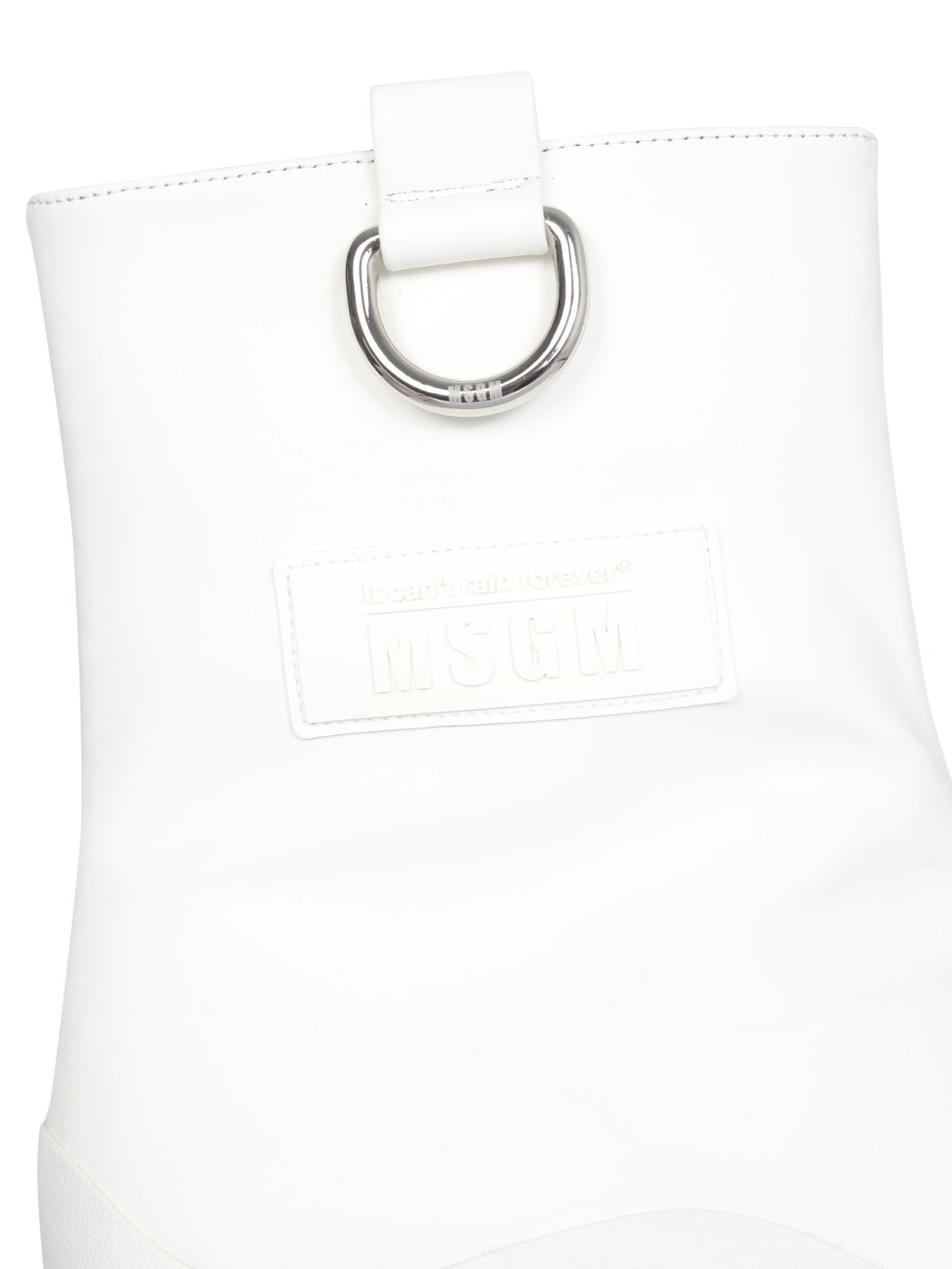 MSGM STIVALE DA PIOGGIA CON SUOLA TRACK
