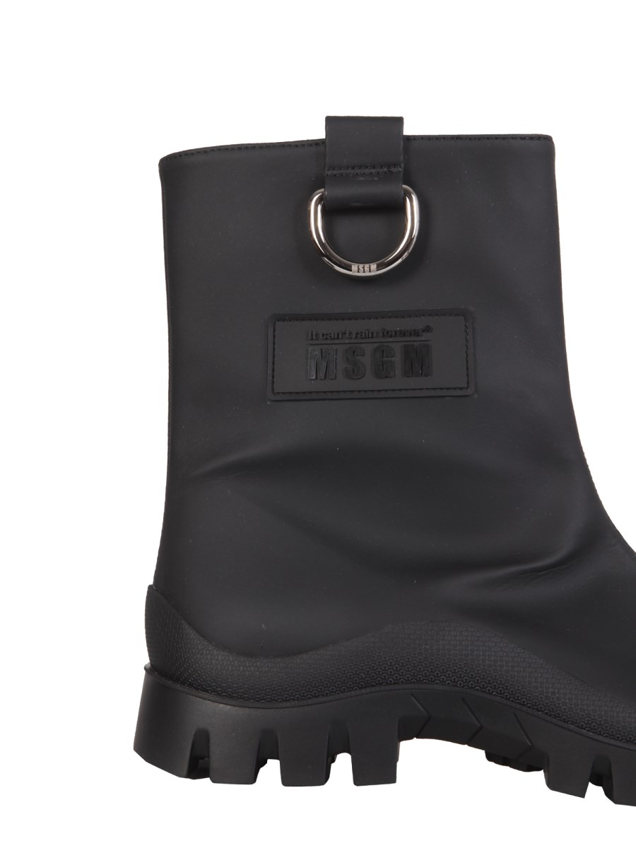 MSGM STIVALE DA PIOGGIA CON SUOLA TRACK