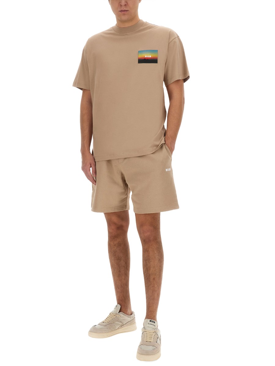 MSGM T-SHIRT CON LOGO