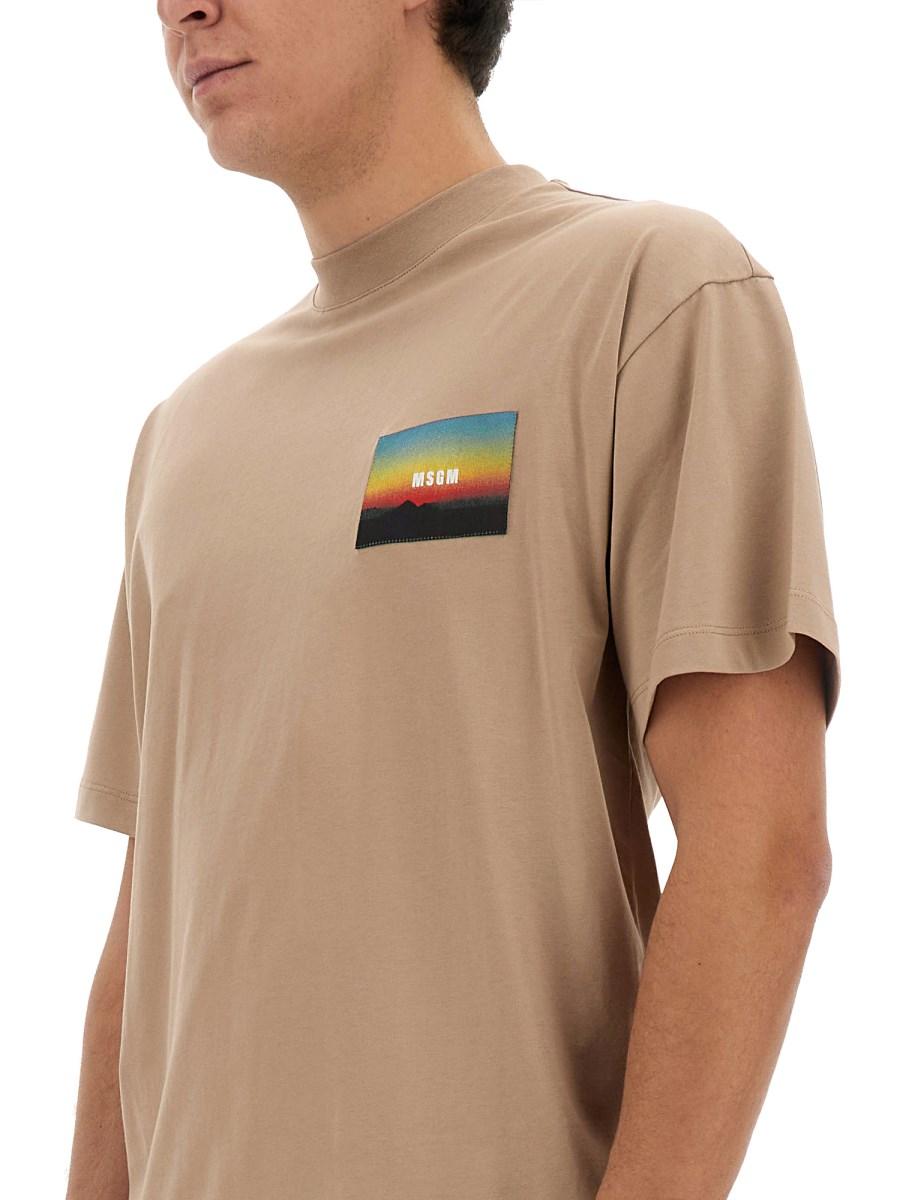 MSGM T-SHIRT CON LOGO