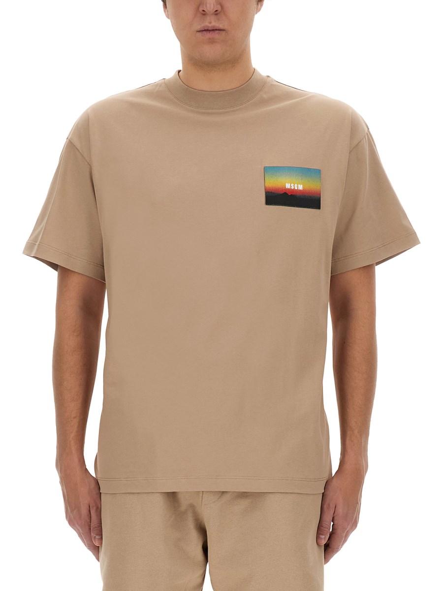 MSGM T-SHIRT CON LOGO