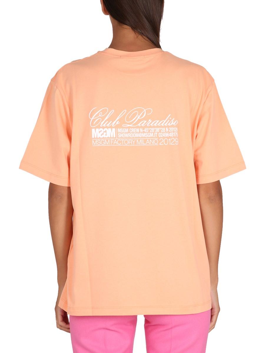 MSGM T-SHIRT CON LOGO