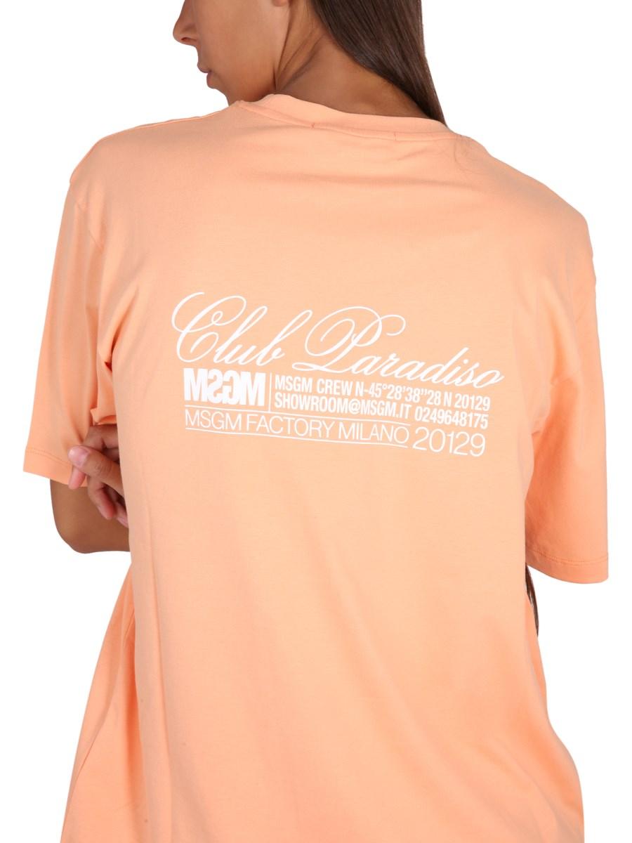 MSGM T-SHIRT CON LOGO