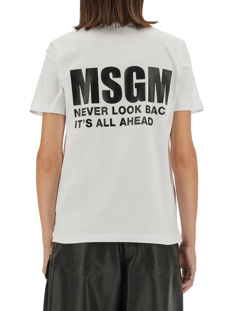MSGM T-SHIRT CON LOGO