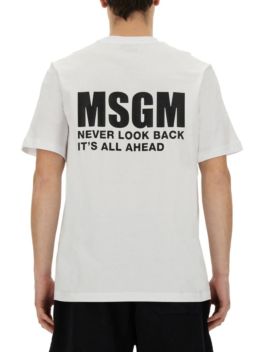MSGM T-SHIRT CON LOGO