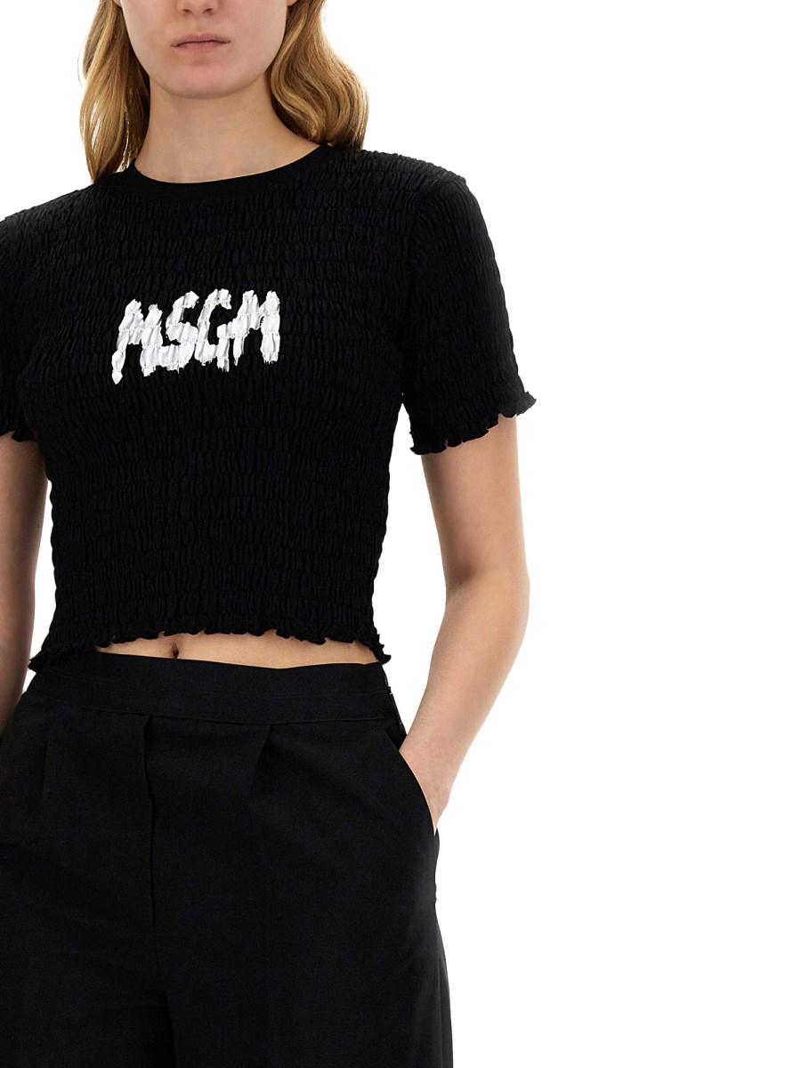 MSGM T-SHIRT CON LOGO