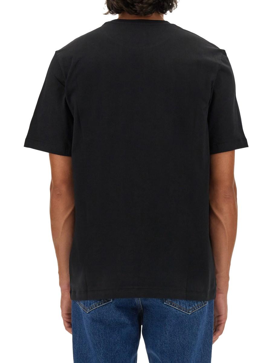 MSGM T-SHIRT IN COTONE CON BOX LOGO