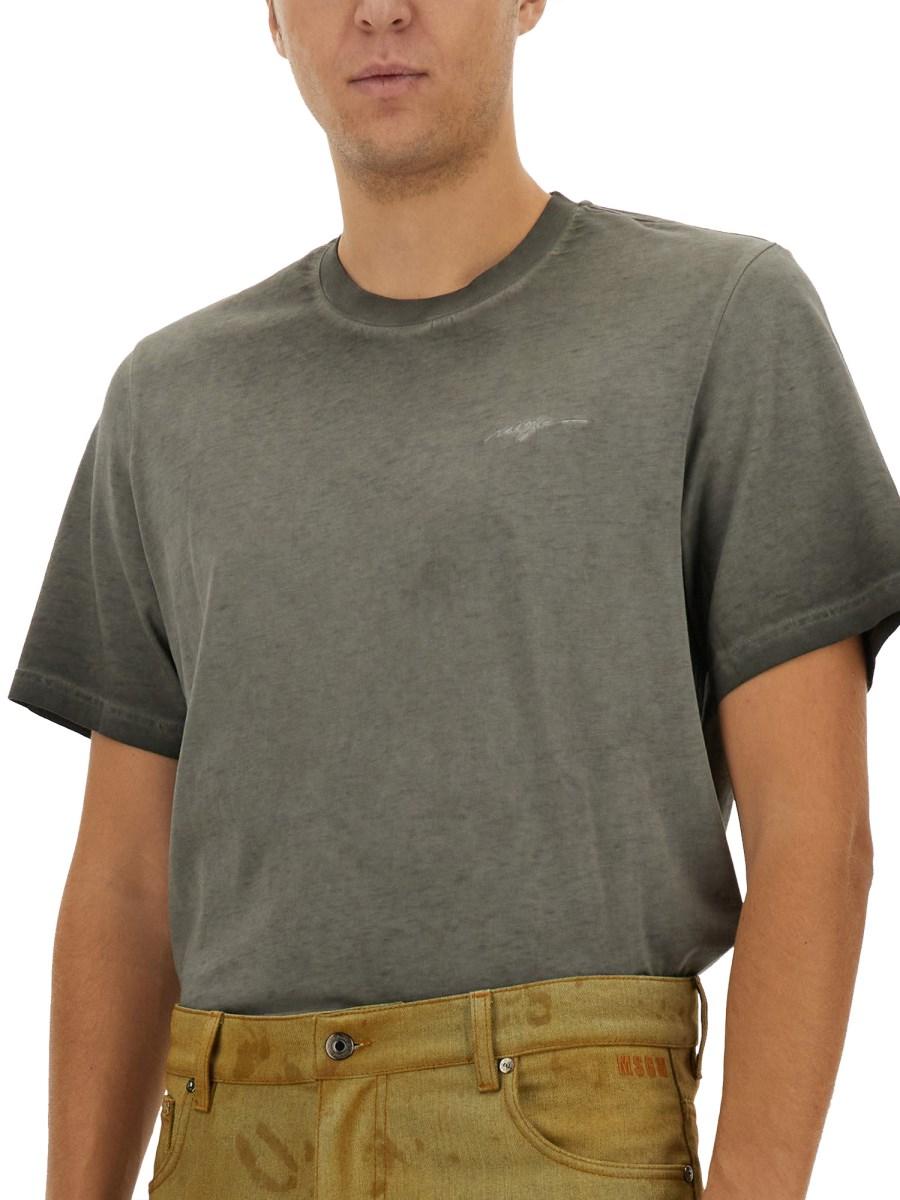MSGM T-SHIRT IN COTONE CON LOGO