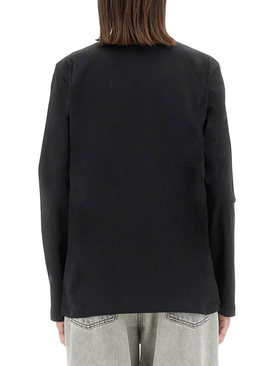 MSGM T-SHIRT IN COTONE CON LOGO PENNELLATO
