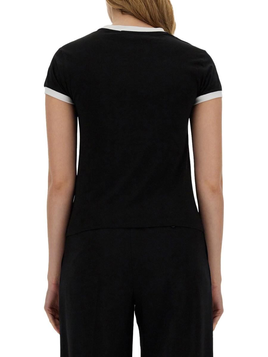MSGM T-SHIRT IN JERSEY DI COTONE CON LOGO