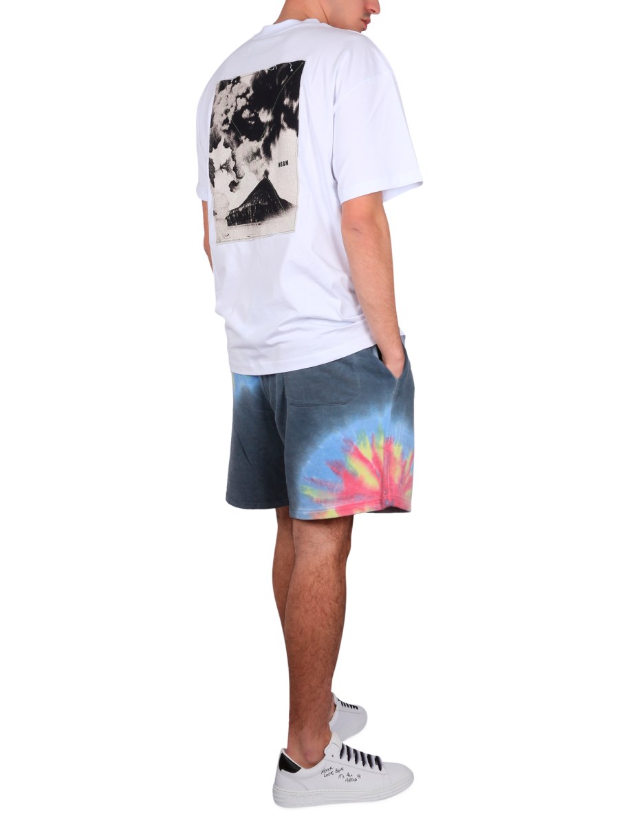 MSGM T-SHIRT VOLCANO IN JERSEY DI COTONE