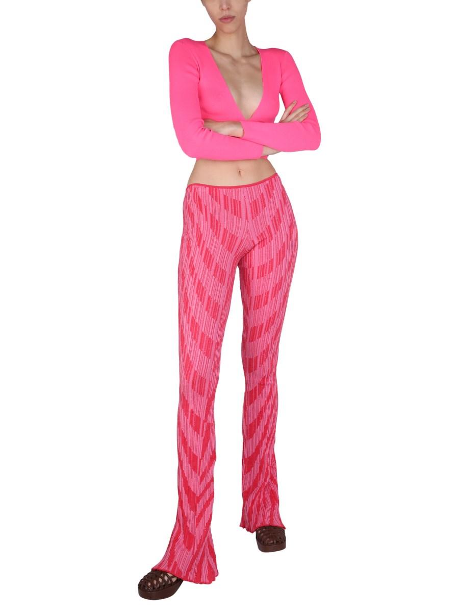 MSGM TOP CROPPED IN COTONE