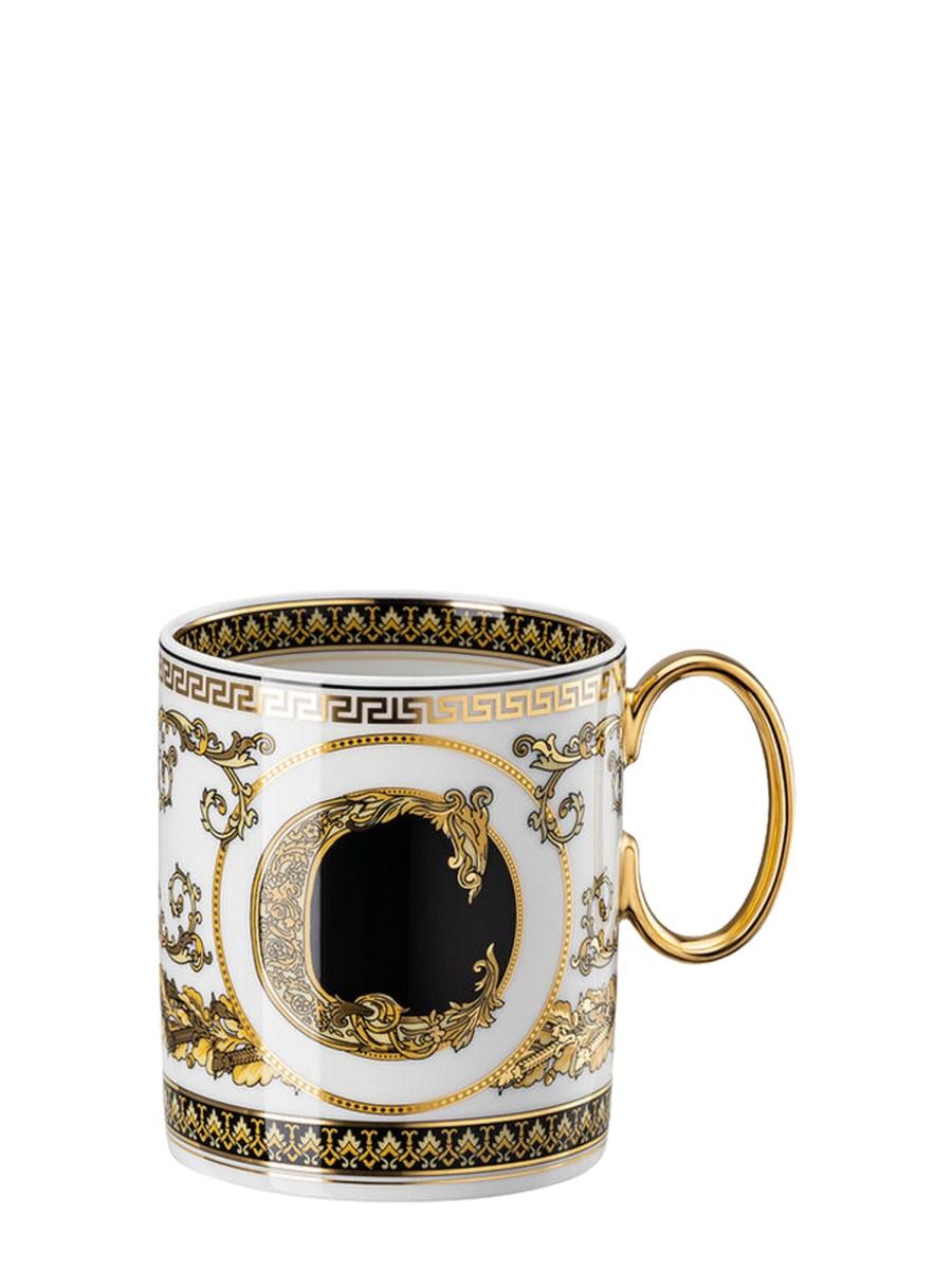 ROSENTHAL MEETS VERSACE MUG IN PORCELLANA VIRTUS ALPHABET C