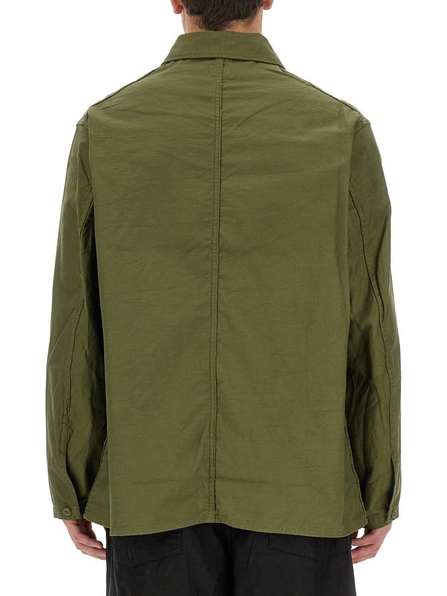 NEEDLES CAMICIA IN TELA DI COTONE CON RICAMO LOGO