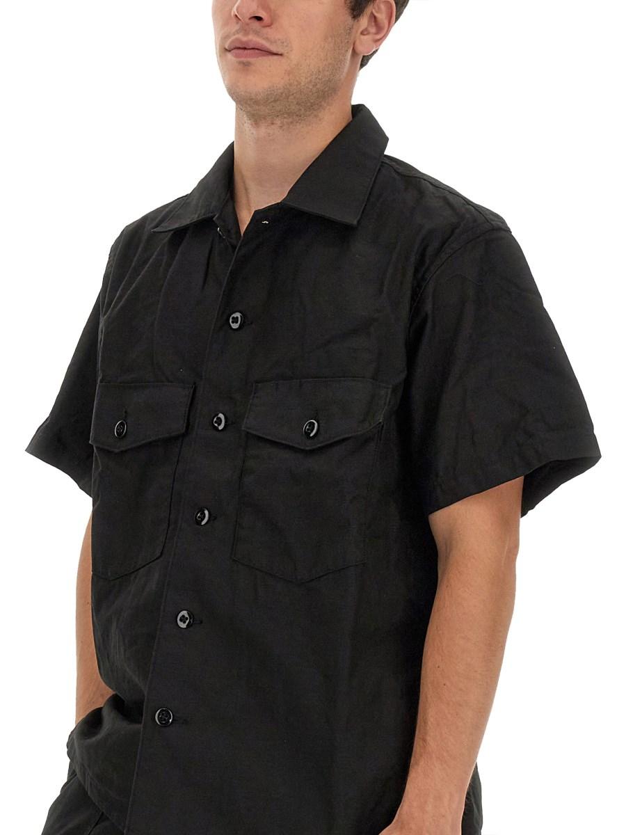 NEEDLES CAMICIA REGULAR FIT IN COTONE