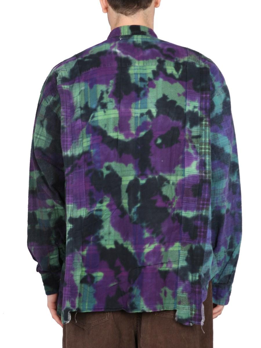 NEEDLES CAMICIA UNEVEN DYE
