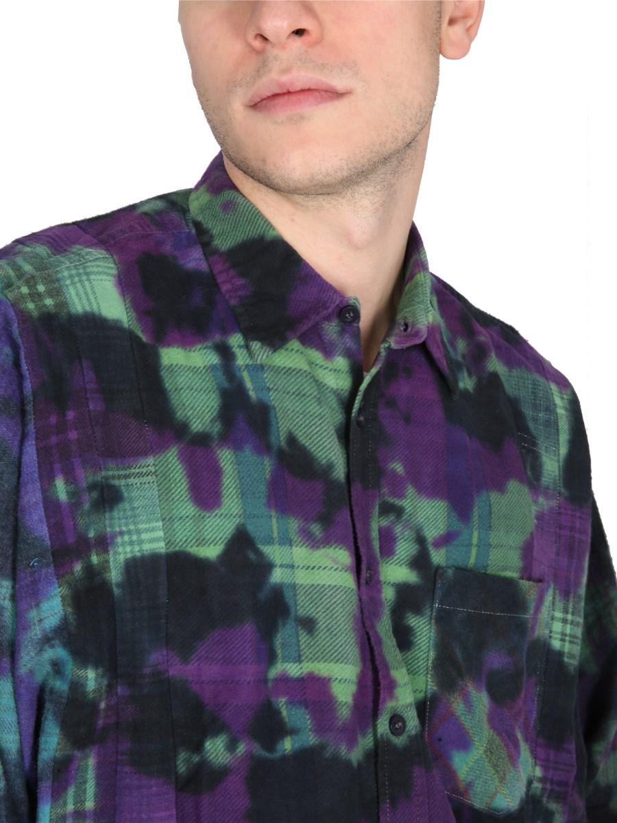 NEEDLES CAMICIA UNEVEN DYE