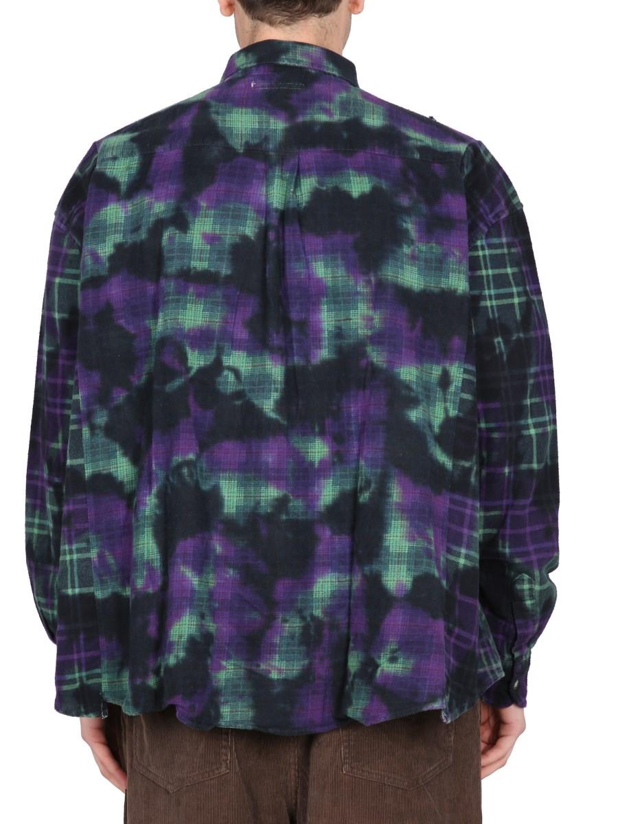 NEEDLES CAMICIA UNEVEN DYE