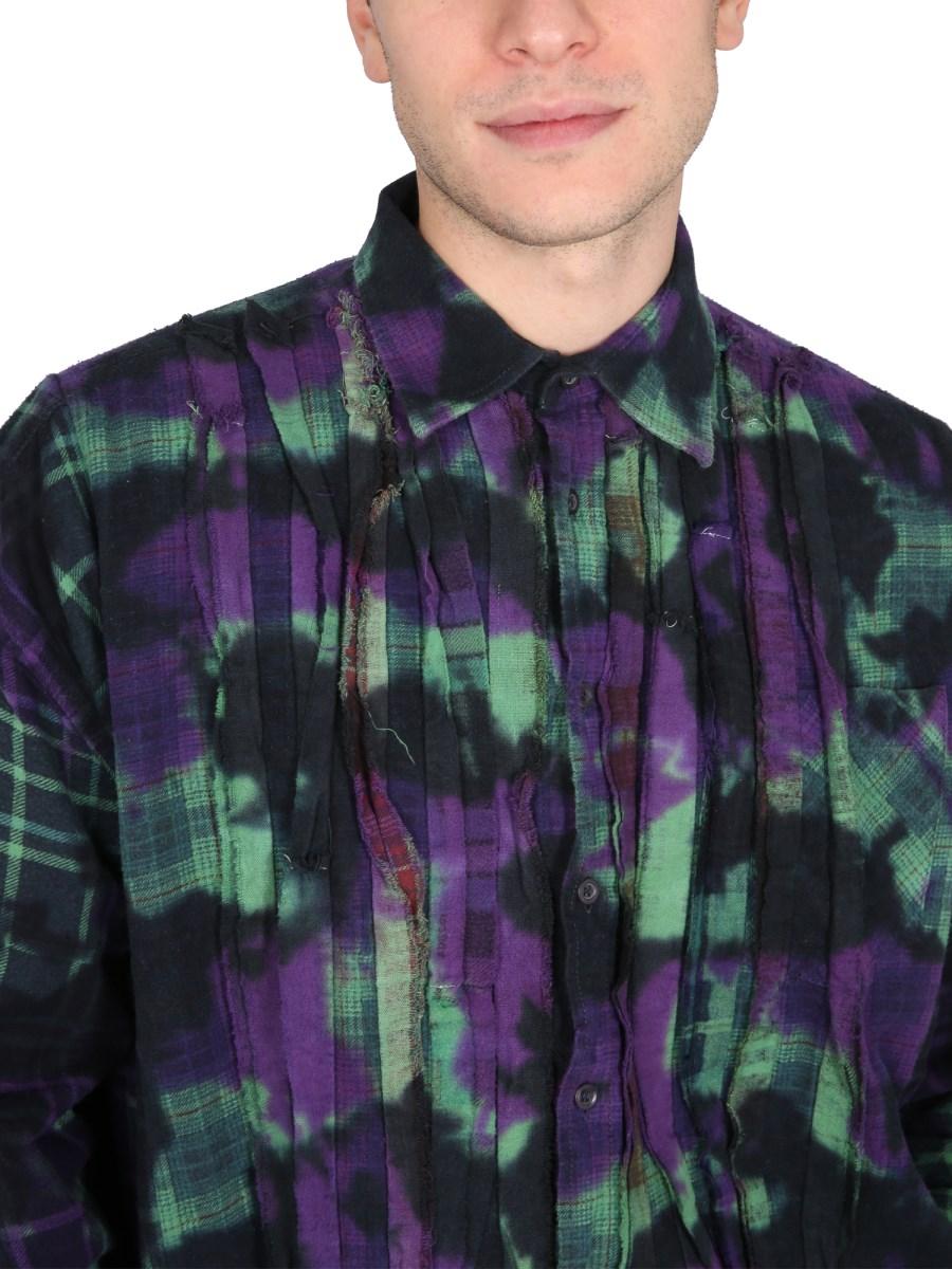 NEEDLES CAMICIA UNEVEN DYE