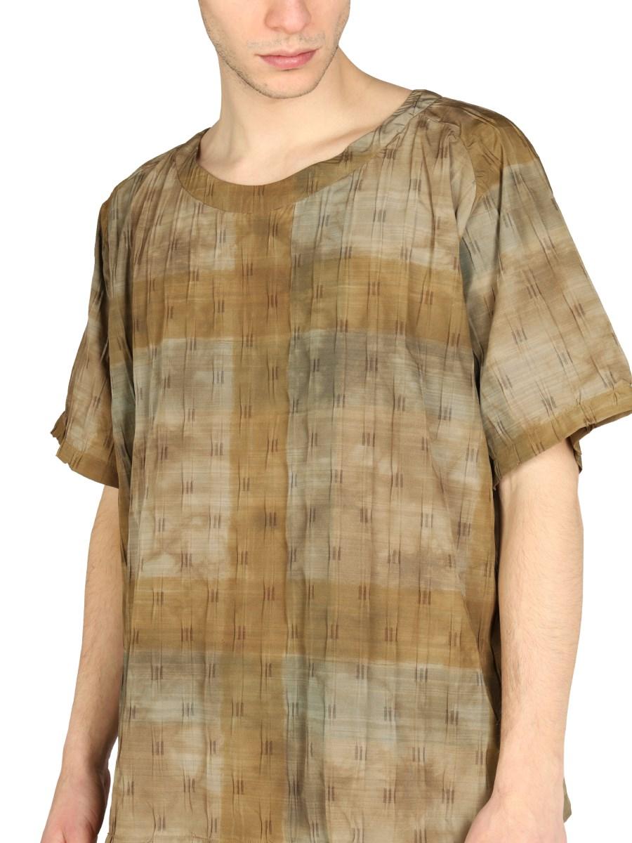 NEEDLES T-SHIRT BOXY FIT IN TESSUTO TECNICO