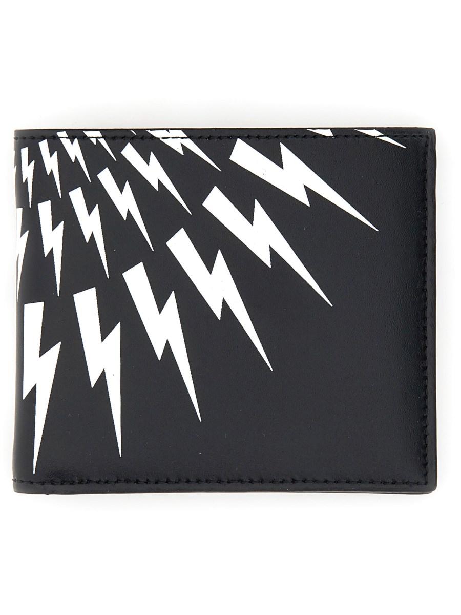 NEIL BARRETT PORTAFOGLIO IN PELLE CON LOGO