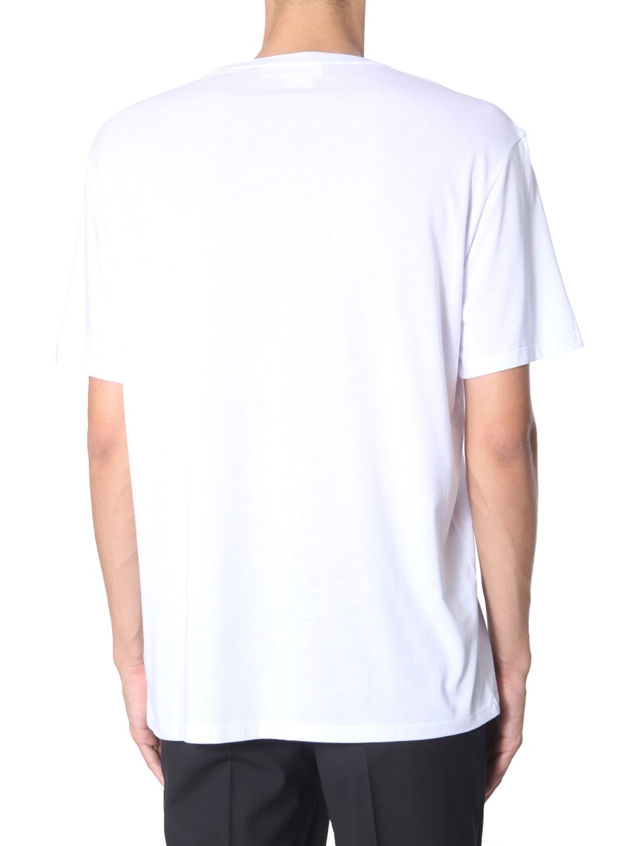 NEIL BARRETT T-SHIRT CHAOTIC SUBWAY IN COTONE