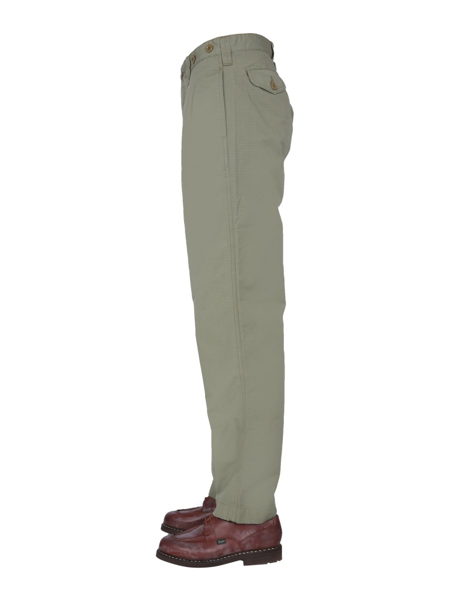 NIGEL CABOURN PANTALONE OVERSIZE FIT IN COTONE