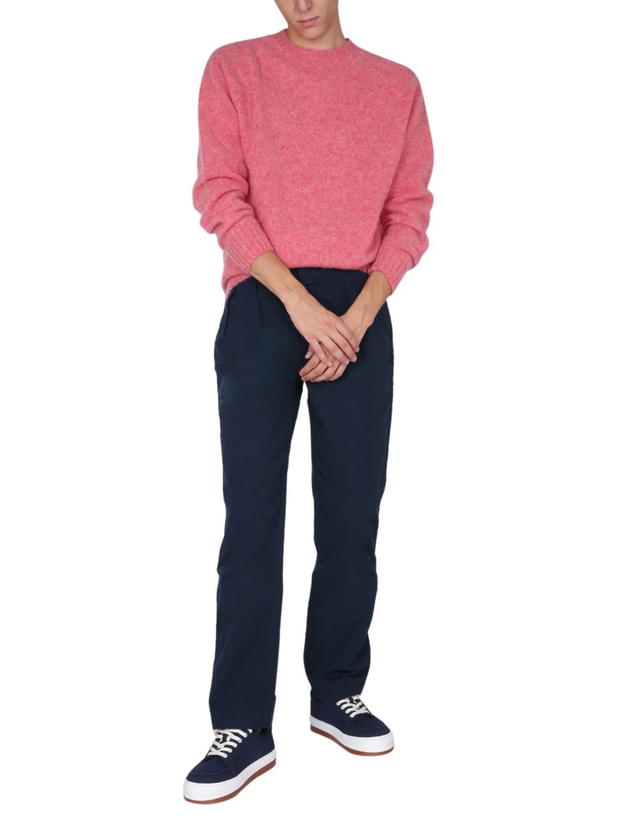 NIGEL CABOURN PANTALONE OVERSIZE FIT IN COTONE