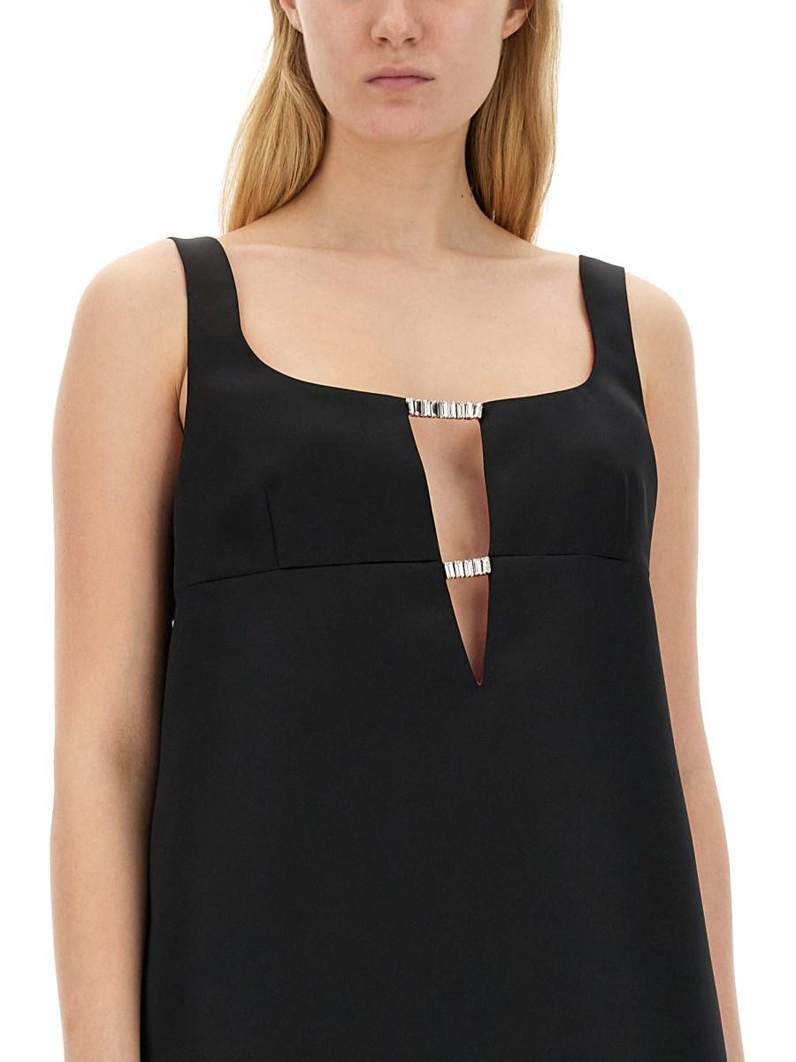 NINA RICCI ABITO A-LINE IN SATIN