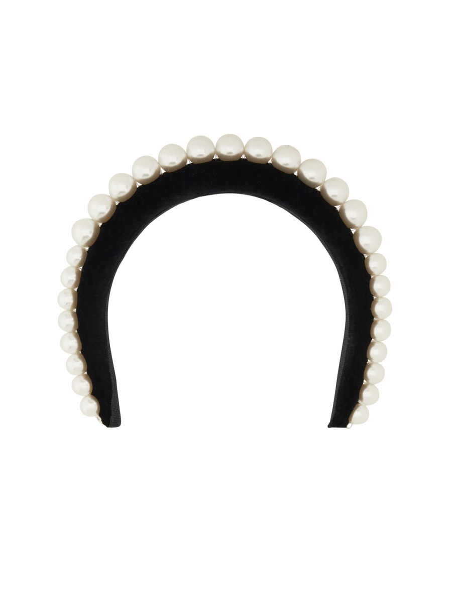 NINA RICCI CERCHIETTO IN VELLUTO CON PERLE
