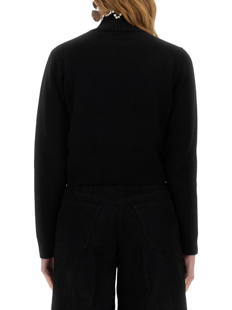 NINA RICCI MAGLIA "TURTLENECK" CON PERLE