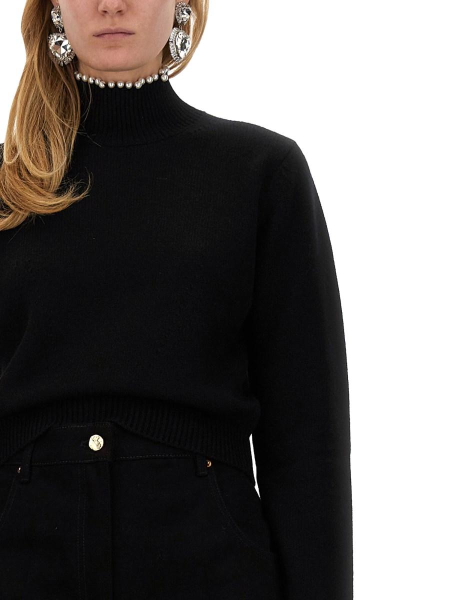 NINA RICCI MAGLIA "TURTLENECK" CON PERLE