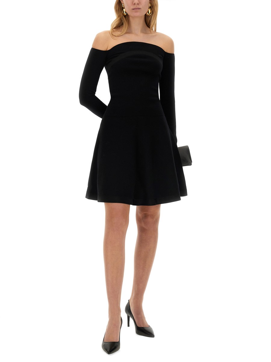 NINA RICCI MINIGONNA SVASATA IN MISTO LANA