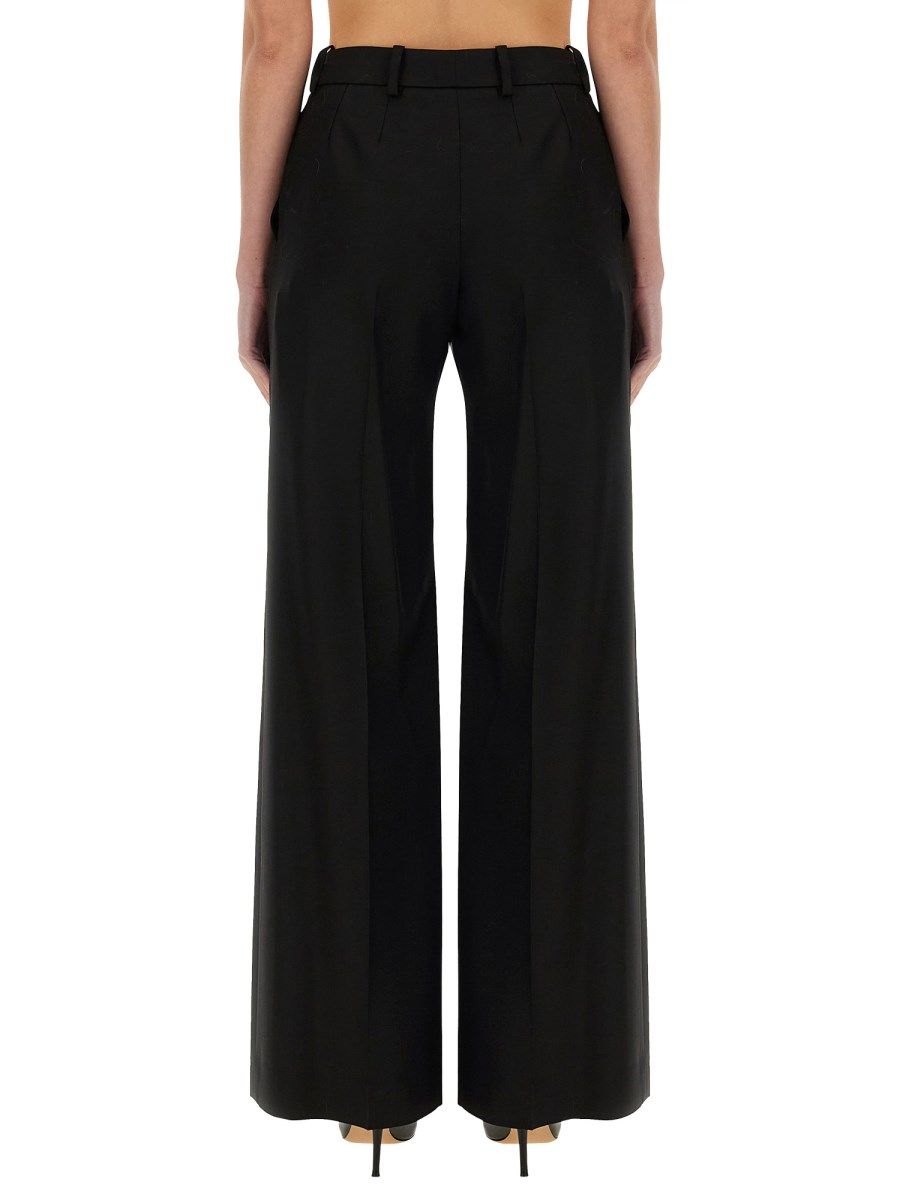 NINA RICCI PANTALONE AMPIO IN GABARDINE DI LANA