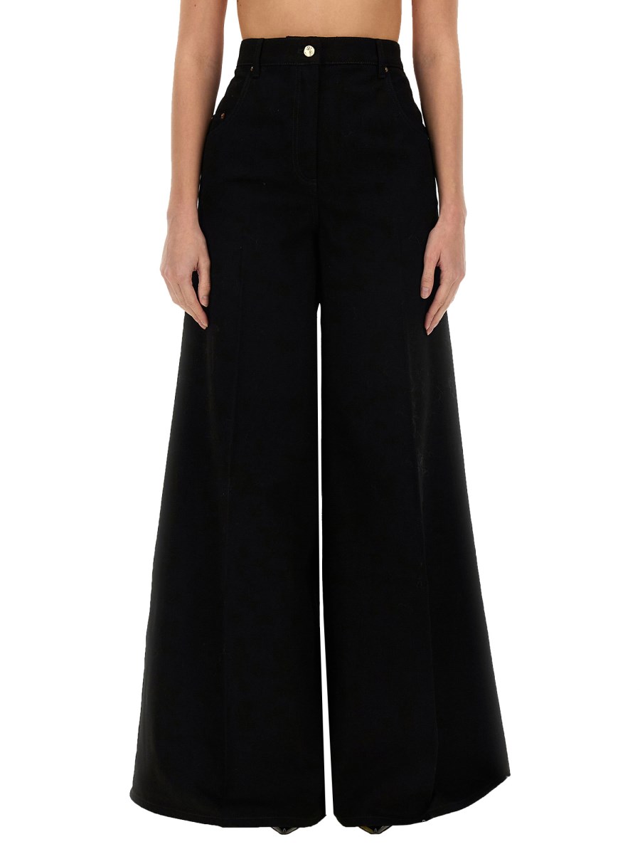 NINA RICCI PANTALONE SVASATO IN DENIM