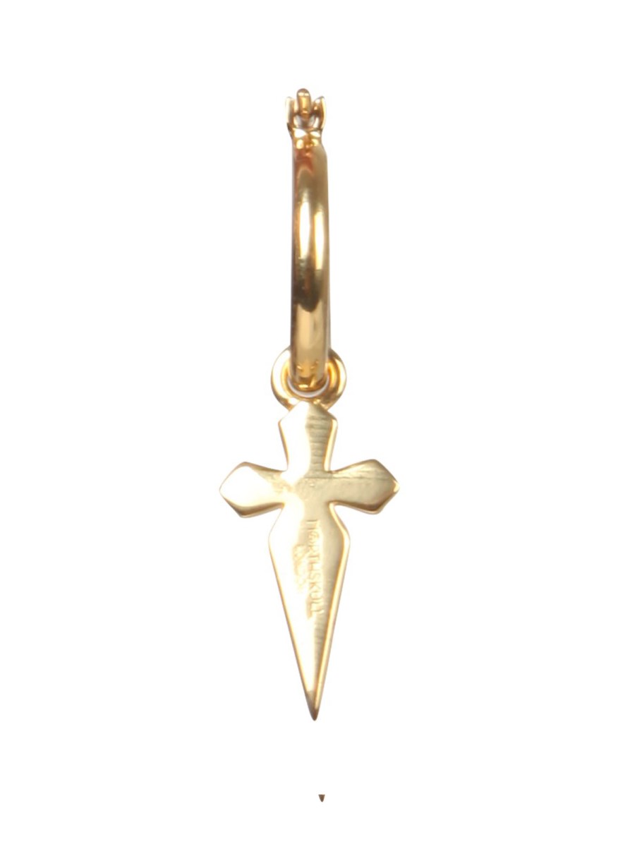 NORTHSKULL ORECCHINO SINGOLO A CERCHIO CON CHARM