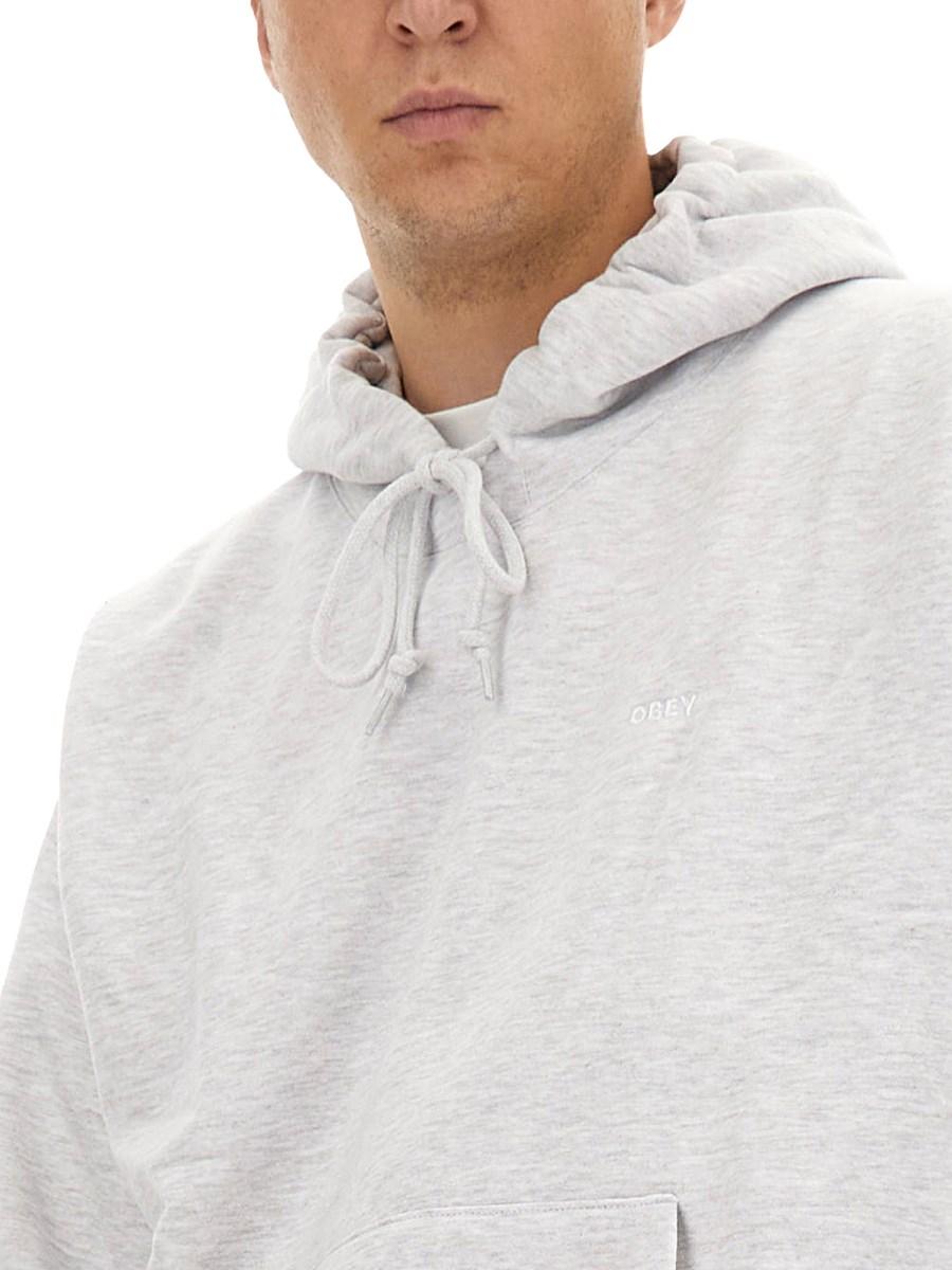 OBEY FELPA CON CAPPUCCIO