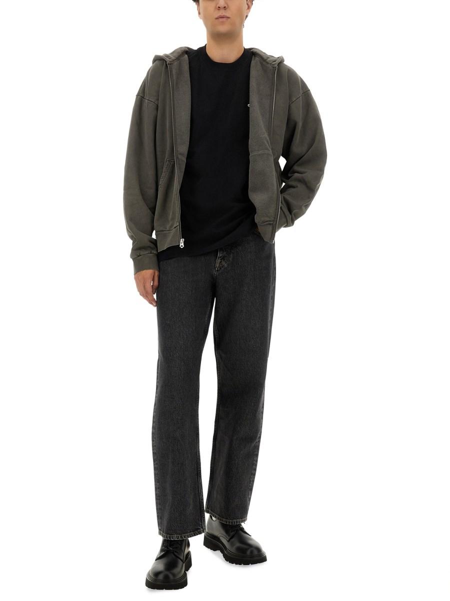 OBEY FELPA IN COTONE CON LOGO