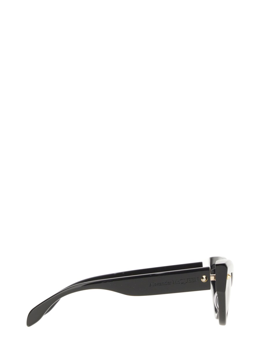 ALEXANDER McQUEEN OCCHIALE DA SOLE CAT-EYE SPIKE STUDS IN ACETATO LUCIDO