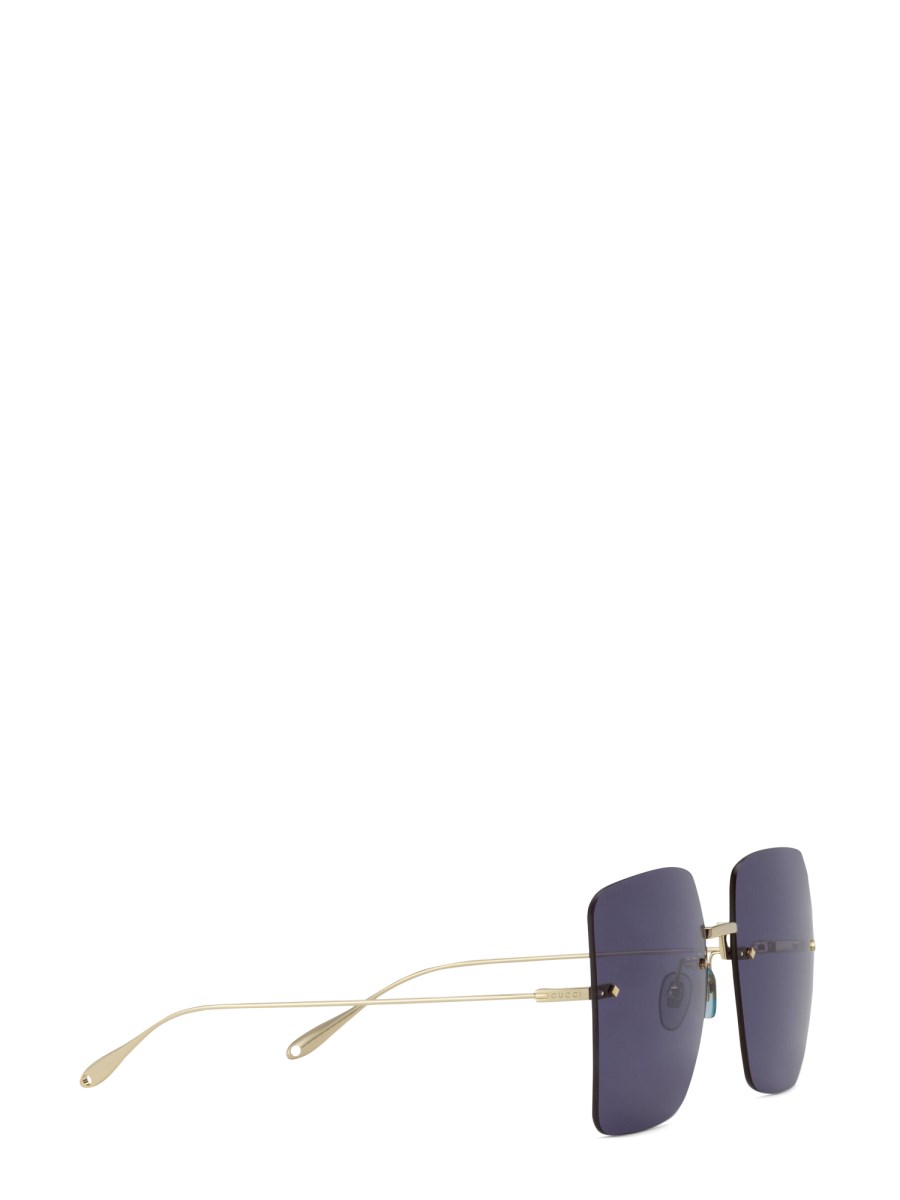 GUCCI OCCHIALE DA SOLE QUADRATO OVERSIZE IN ACETATO
