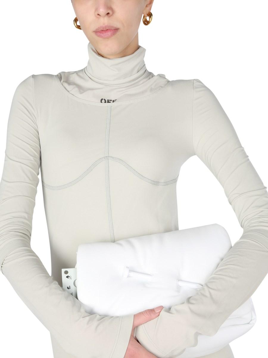 OFF-WHITE ABITO IN NYLON A COLLO ALTO