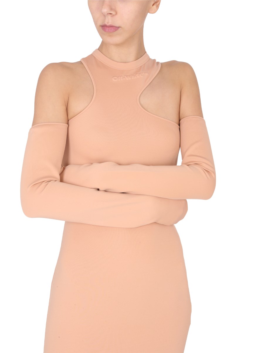 OFF-WHITE ABITO MINI ASYMMETRIC