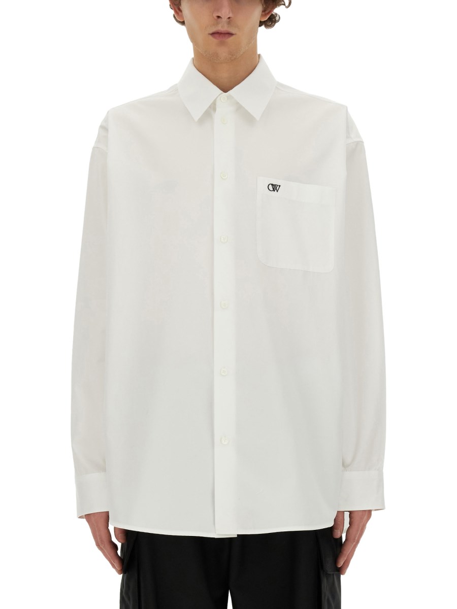 OFF-WHITE CAMICIA CON LOGO